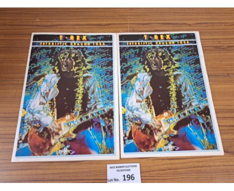 Records; Music Memorabilia: T Rex tour programmes, Futuristic Dragon Tour x2, including ticket (Lyceum 1976), plus also stapl