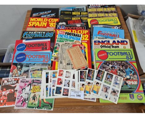 Gum Cards; Panini Stickers: Vast collection of albums including Soccer Stars, Panini; a lot of Panini empty albums; along wit