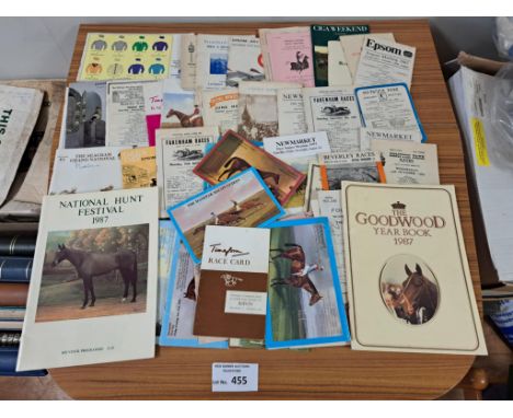 Sports Memorabilia; Horse Racing: Collection of programmes/cards, from 1920s onwards, including Durban 1928 x2, Ascot 1958, A