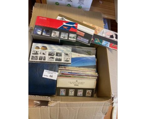 Stamps: Album and loose mint decimal stamp presentation packs (138).