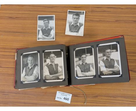 Sports Memorabilia; Football: Arsenal photo album, 1940s/50s, several with autographs including Logie, Lewis, Crompton, Wade,
