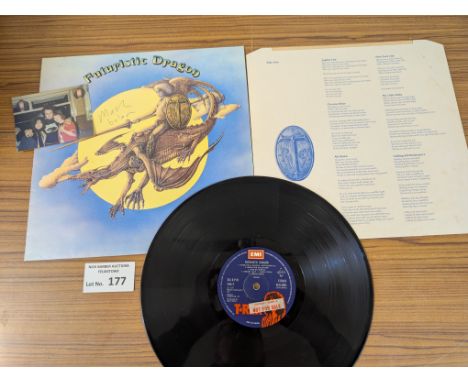Records: T Rex Signed Futuristic Dragon album 1976, BLN5004; super condition, barely played; originally on the front by Marc 