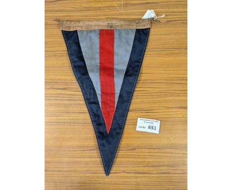Collectables; Militaria: RAF WW2 Group Captains staff car pennant AM 1942 dated.