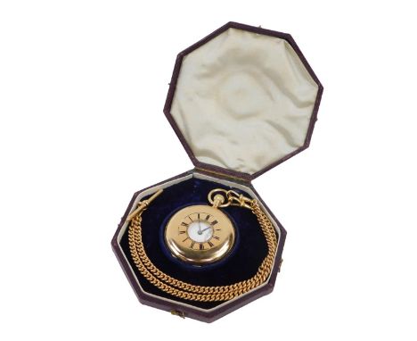 A Victorian 18ct gold gentleman's half hunter pocket watch for The Army & Navy Cooperative Society Ltd, 117 Victoria Street, 