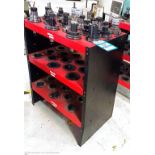 Lot of assorted cat tooling with car / Carros porta cat con herramienta