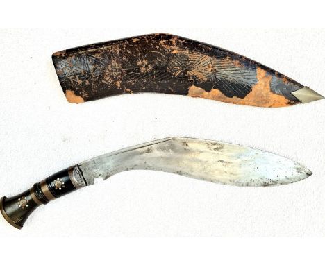 Vintage Gurkha Kukri in Sheath 45cm length 