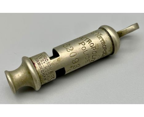 A Vintage Hudson Met Police Whistle. 