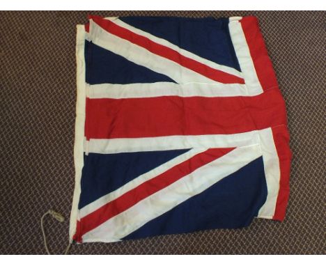 A vintage 'sewn' union flag with a truncheon by Hiatt & Co, Birmingham