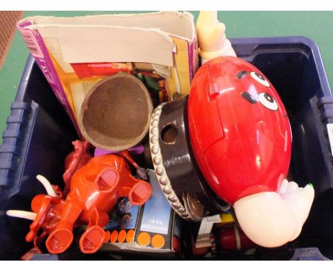 A boxed Chad Valley educational atlas, Homepride baking set plus other toys (two boxes)