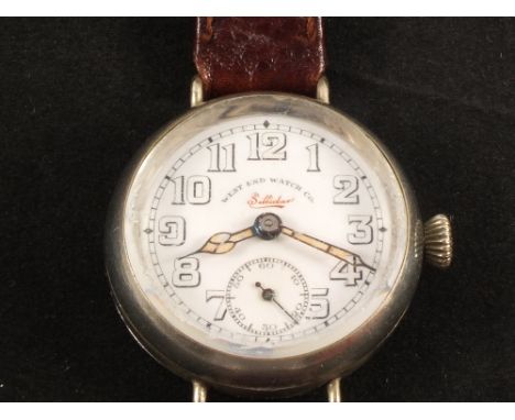 A West End Watch Co 'Sillidar' wristwatch, possibly Indian Civil Service, Army, Railway, circa 1920/1930
