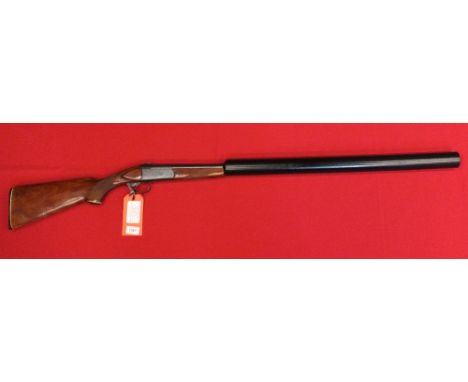 A 12 bore single shot 'Hushpower' conversion shotgun with 2 3/4" chamber, S/No.P06352, this item can only be purchased by som