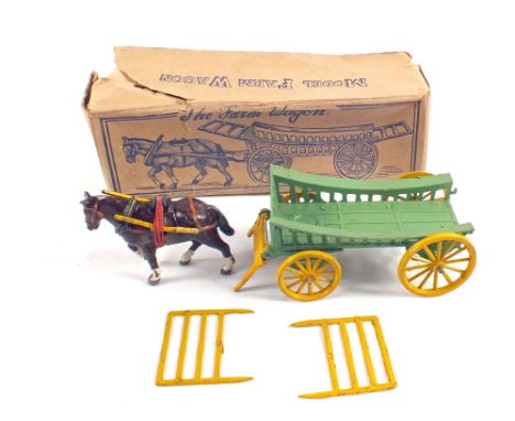 A boxed Charbens four wheeled farm wagon