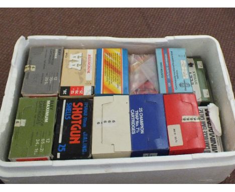 A mixed lot of approx 270 12 bore cartridges, most within their boxes, this item can only be purchased by someone with a curr