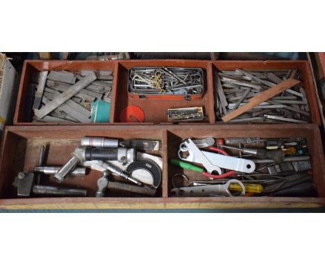 A Collection of Various Tools to Include Drills, Allen keys, Micrometer Screw etc 