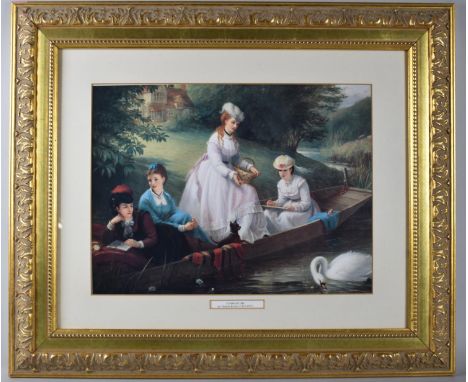 A Gilt Framed Print, Summertime After Thomas Brooks, 39x29cm 