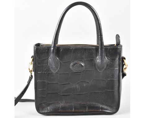 A Mulberry Congo Leather Work Handbag in Black 
