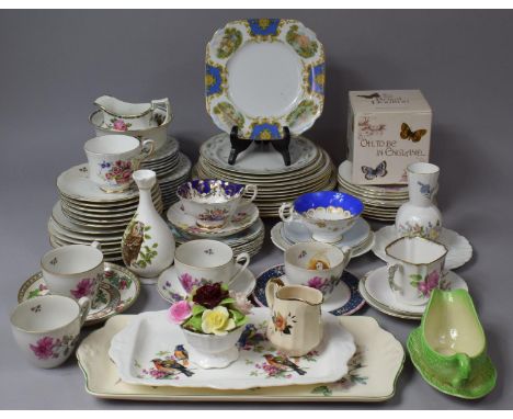 A Collection of Various Floral pattern Ceramics to  Comprise Primarily Teawares to comprise Primarily Teawares to include Tea