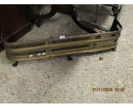PIERCED BRASS FIRE FENDER