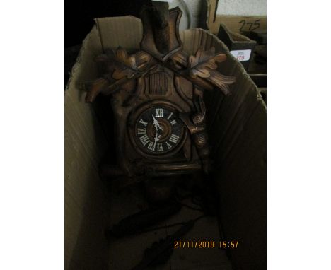 BOX CONTAINING A MODERN BLACK FOREST CUCKOO CLOCK