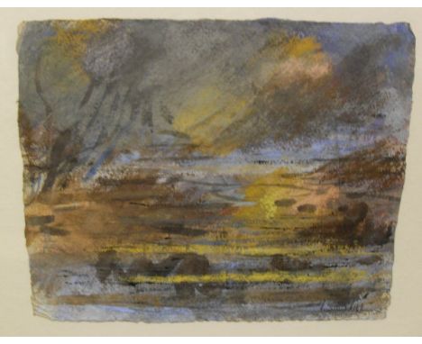 RICHARD ROBBINS (1927-2009) "Highgate Pond", pastel and mixed media, signed bottom right, inscribed on "Highgate Fine Art" an