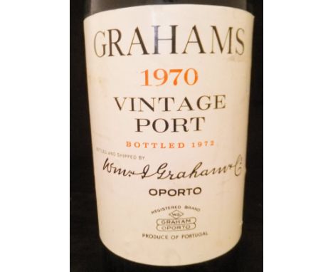 Grahams 1970 vintage port, bottled 1972 x1