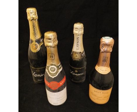 A collection of various champagnes including Laurent Perrier vintage 1985  75cl x 1, Lanson Black Label 75cl x 2, De Venoge R