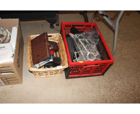 Assorted display stands, mirrors, camera items etc. 