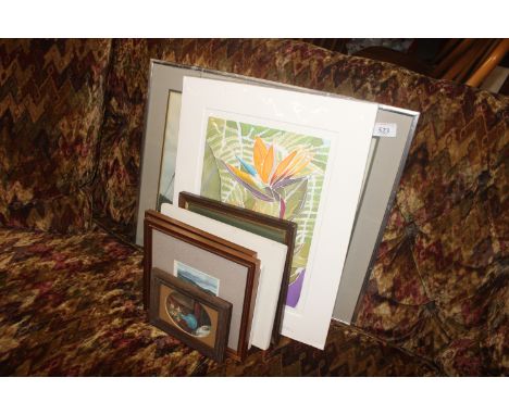 A quantity of various pictures including a lake District scene , Menai Straights, hedgehog print, Florence Venice etc.