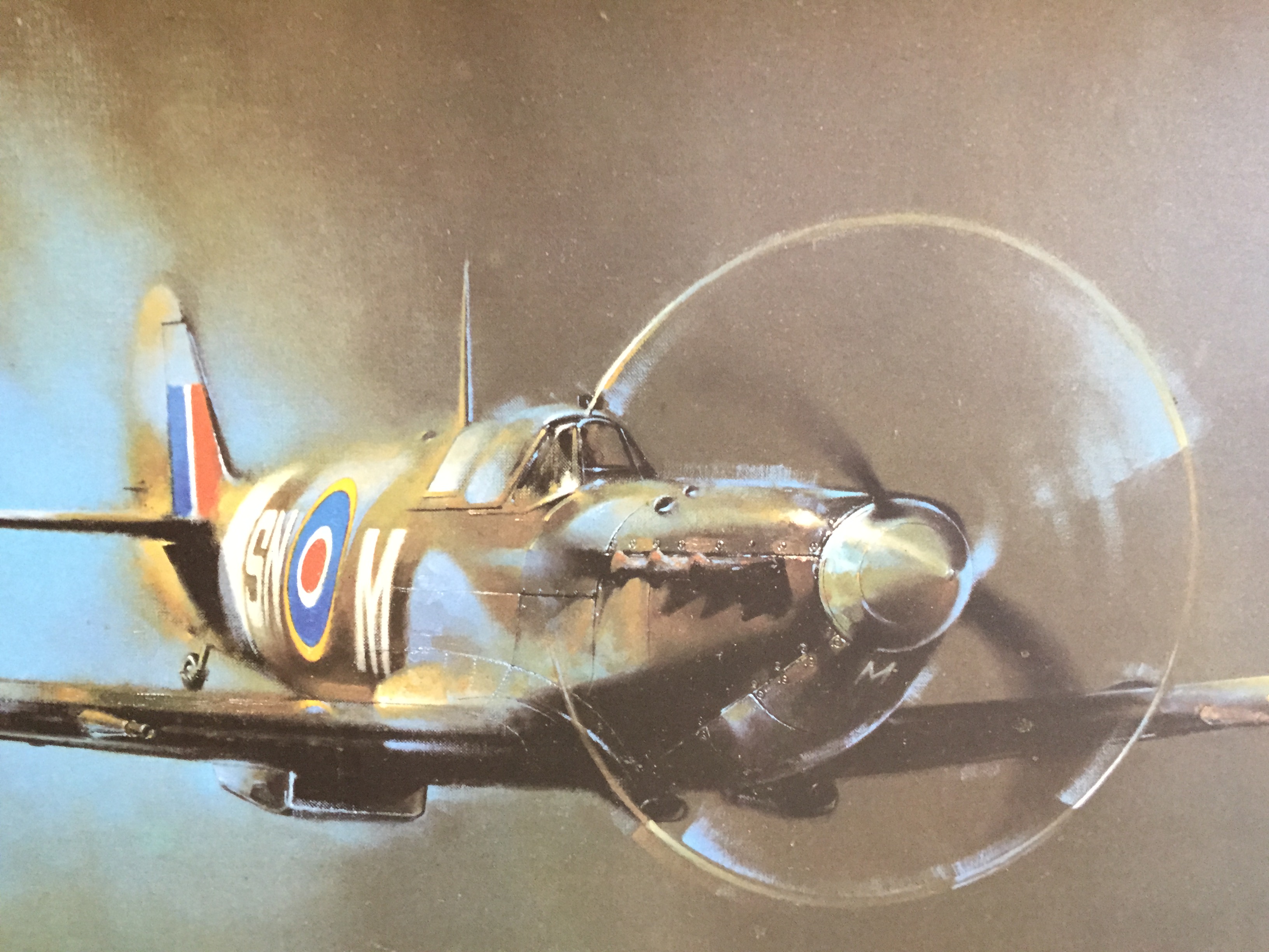 Barrie A F Clark Spitfire print.