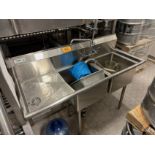 Regency Stainless Steel 2-Compartment Sink Model 600S2171718 LFT (Approx. 56" x 22" | Rig Fee $150