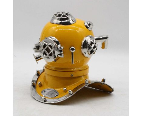 A reproduction miniature model divers helmet, h.20cm