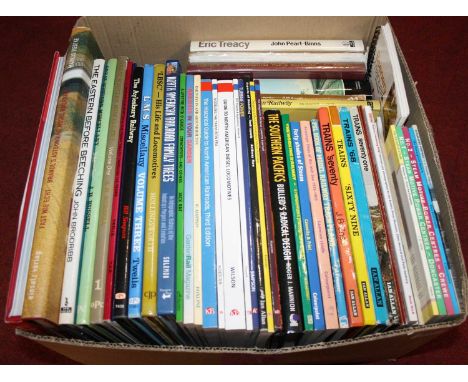 A box of steam and model railway related books 