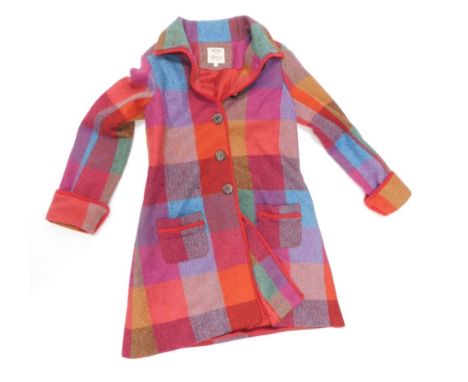 Various clothing, 3/4 length Avoca woollen coat, Festival of Britain sash, other linen, clothing etc. (a quantity)