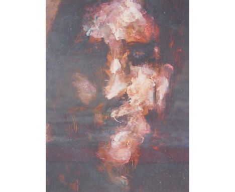 Bernard Clinton Culshaw (b.1944). Portrait of a gentleman, quarter profile, oil on card, unsigned, 19cm x 14cm.