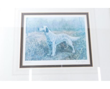 M. G. Taylor (20thC). Artist signed limited edition print number 72/500, 16cm x 21cm, gun dog print, various others, watercol