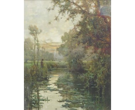 After De Breanski. Cattle in a stream, print, 47cm x 33cm, another and a portrait of Edward VIII in tartan uniform. (3)