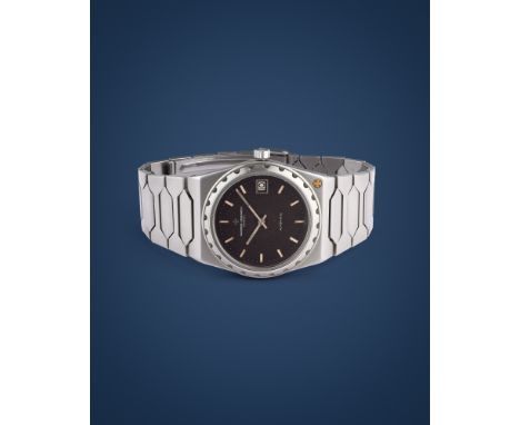 Vacheron Constantin 222 Jumbo 44018, 70sStainless steel octagonal case and round bezel, n.522166.Black dial turned tropical, 