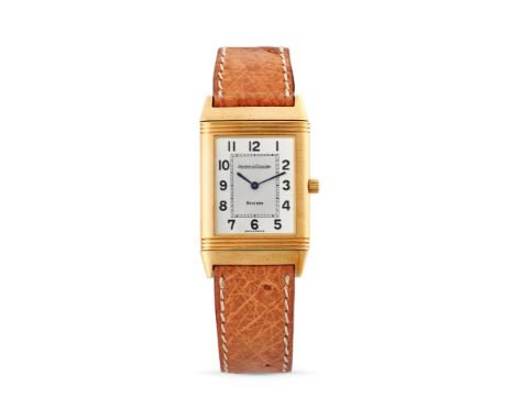 Jaeger-LeCoultre Reverso Classique 250.1.86, 90s18k gold reversible rectangular case, n.1659275, engraved case back.Two-tone 