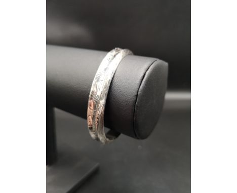 Vintage Silver 925 bangle / bracelet 14.1 grams . 