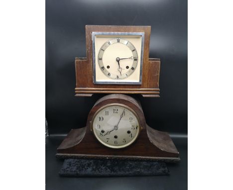2 Art deco mantle clock. Needs pendulums. 