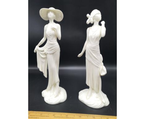 2 Royal Worcester figures. 8 inches in height. 