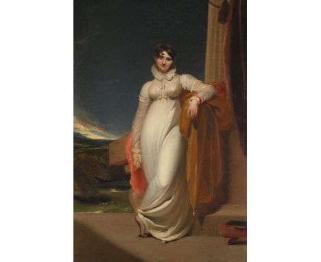 GEORGE HENRY HARLOW (ENGLISH 1787-1819) PORTRAIT OF DAME CATHERINE 'KITTY' BOLTON Oil on canvas 51.5 x 34.5cm (20¼ x 13½ in.)