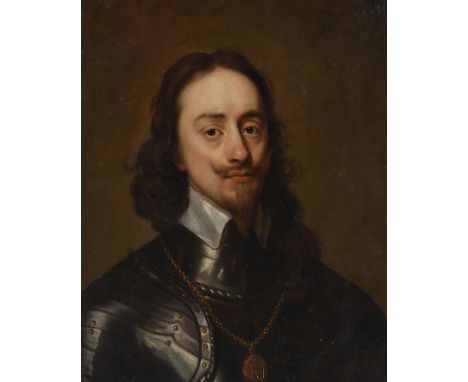 CIRCLE OF SIR ANTHONY VAN DYCK  PORTRAIT OF KING CHARLES I (1600-1649) Oil on canvas 60 x 48cm (23½ x 18¾ in.)  Provenance:  