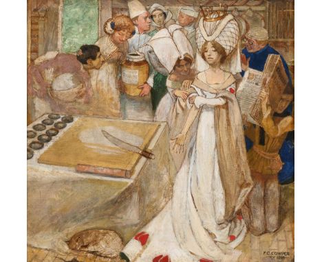 λ&nbspFRANK CADOGAN COWPER (BRITISH 1877 - 1958) QUEEN OF HEARTS Oil on canvas Signed and dated 'July 1898' (lower right) 35 