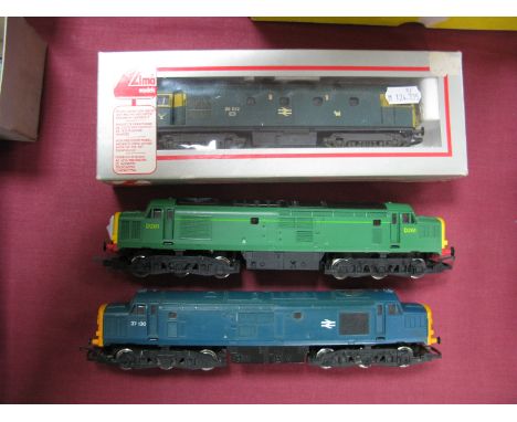 Three 'OO'  Gauge Diesel Locomotives, Hornby Class 37 R/no 37130 BR blue, plus R/no D261 BR green "Thomas and Friends", also 