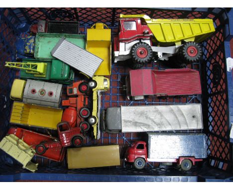 A Quantity of Diecast Commercial Vehicles, by Dinky, Corgi, Matchbox and others, all playworn, some repainted.