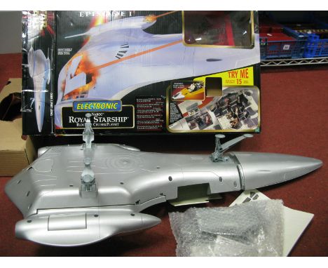 A Boxed Modern Star Wars Episode 1 Electronic Naboo Royal Starship (Blockade/Cruiser/Playset) by Hasbro (circa 1999), unused 