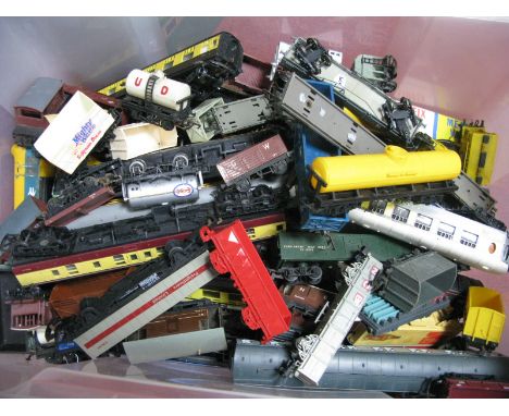 A Large Quantity of 'OO'/'HO' Rolling Stock, by Lima/Hornby and others, all playworn, spares or repairs.