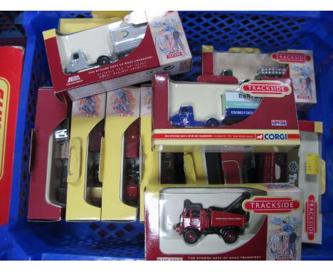 Twelve 'OO' Scale Trackside Diecast Model Commercial Vehicles by Lledo, Corgi including Corgi  # DG199007 Scammell  mechanica