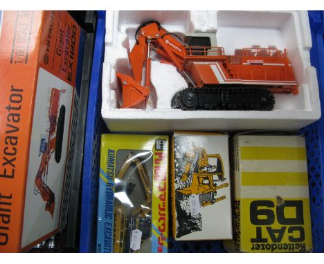 Four Boxed Diecast Model Plant Machinery Vehicles, Conrad, Komatsu, Shinsei, of differing scale including Shinsei 1:60th scal